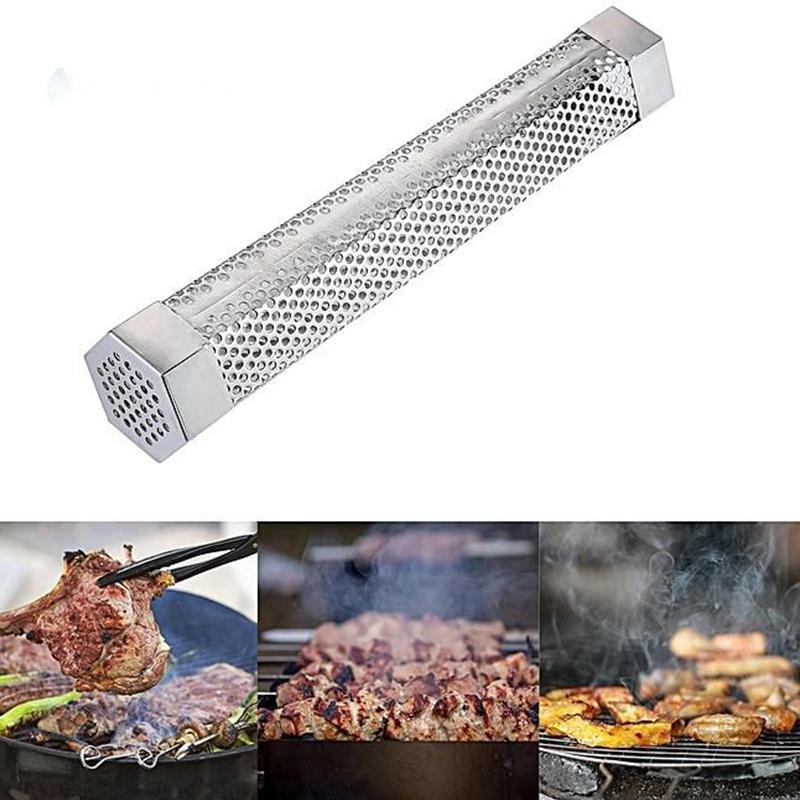 How to use smoking chips by bbq smoking tube